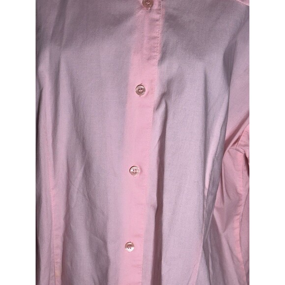 Chadwick’s Pink Button Down Blouse 3/4 Sleeves Sz XL - Picture 2 of 10